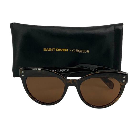 Saint Owen X Curateur WYLDE Tortoise Shell Sunglasses NWT $95 MSRP - Picture 4 of 8